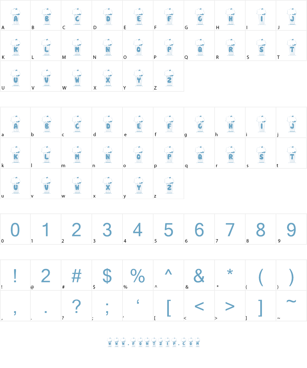 KR Shake Font Character